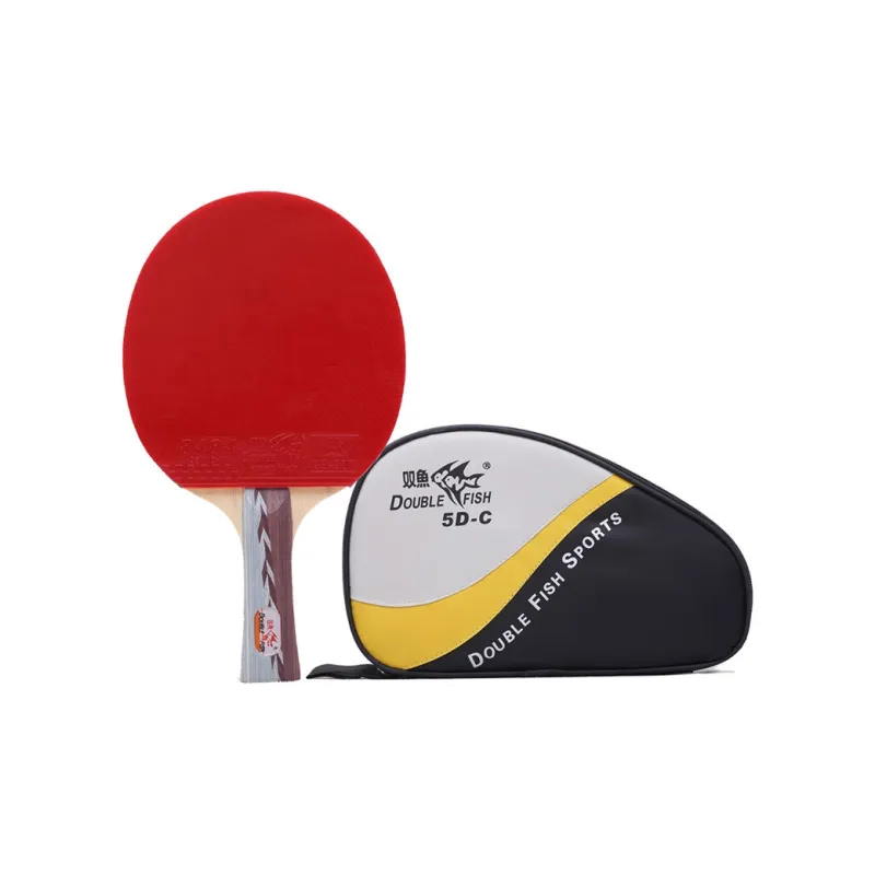 DOUBLEFISH Ping Pong Paddles Unisex All Wood Red 1 Pack-2