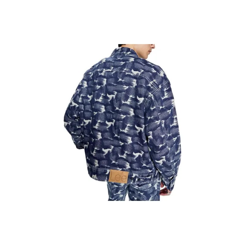 Lee Denim Jackets Men Medium Dark Blue-2