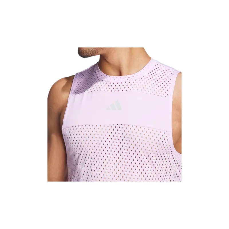 Adidas Tank Tops Men's Blessing Light Purple/half Fluorescent Blue-4