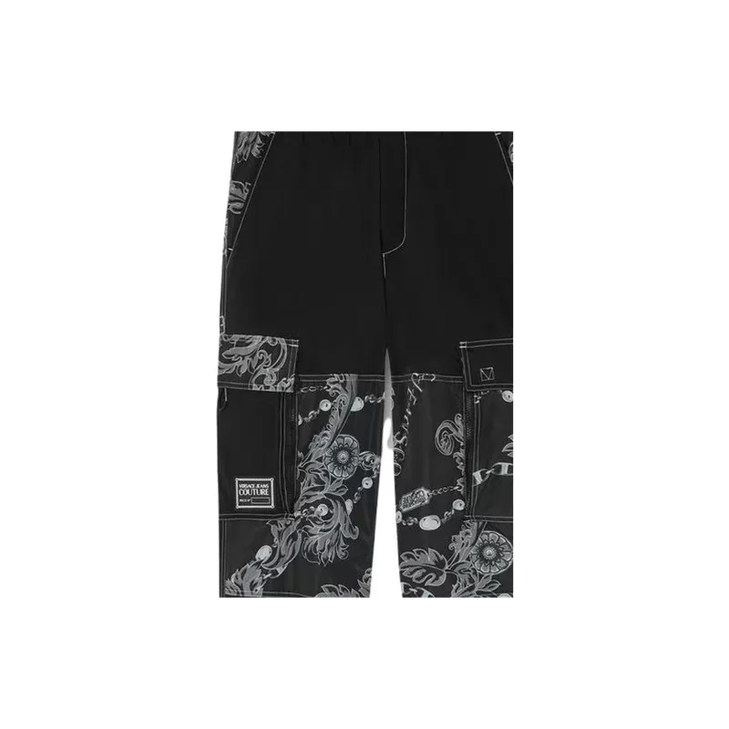 VERSACE Cargo Pants Men's Black-5