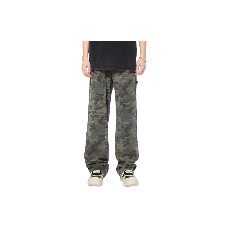 Zanzas Casual Pants Unisex Army Green-3