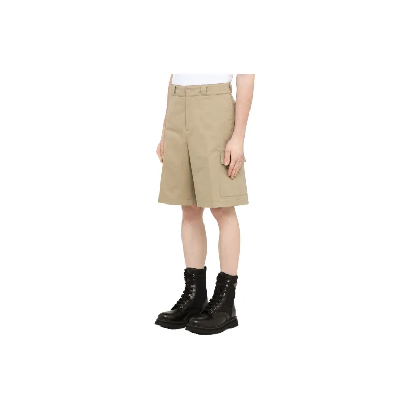 PRADA Cargo Shorts Men Khaki-5