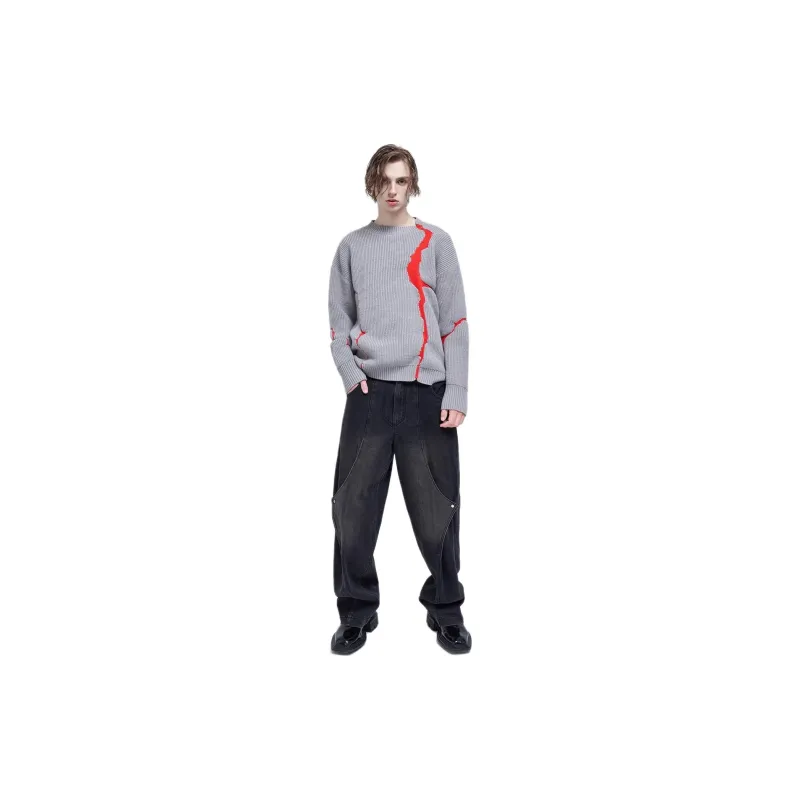 TIWILLTANG Knitted Fabric Sweater Unisex-1