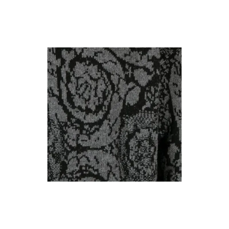 VERSACE Barocco Intarsia Crewneck Jumper-3