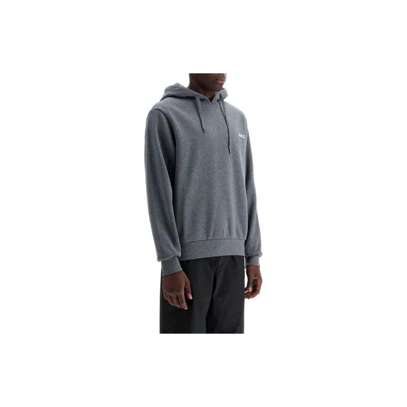 A.P.C Logo Detailed Drawstring Hoodie-1