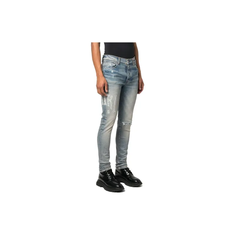 AMIRI Logo embroidered Skinny cut Jeans-3