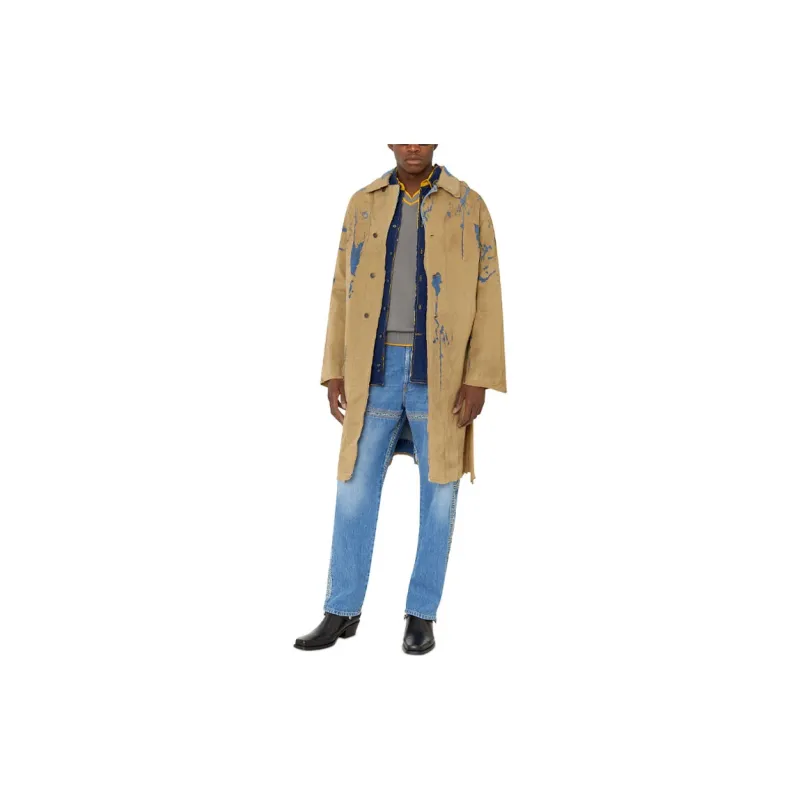 DIESEL Denim Jackets Men Light Brown-3