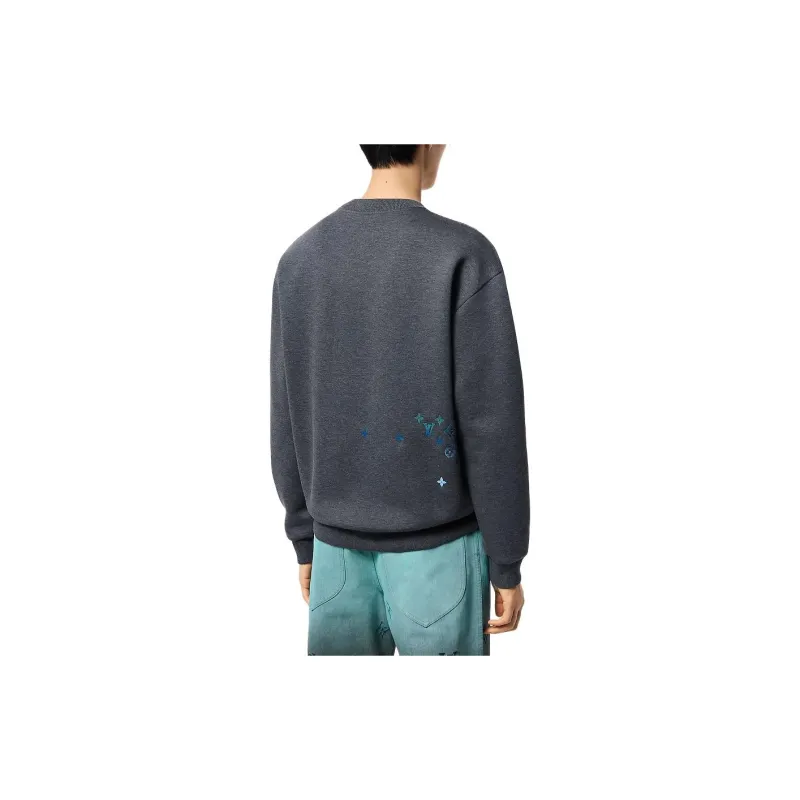 LOUIS VUITTON Embroidered Cotton Sweatshirt-4