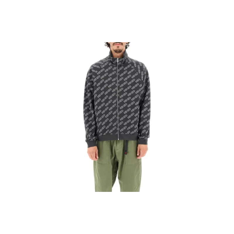 KENZO Logo Print Zip up Jacket-1