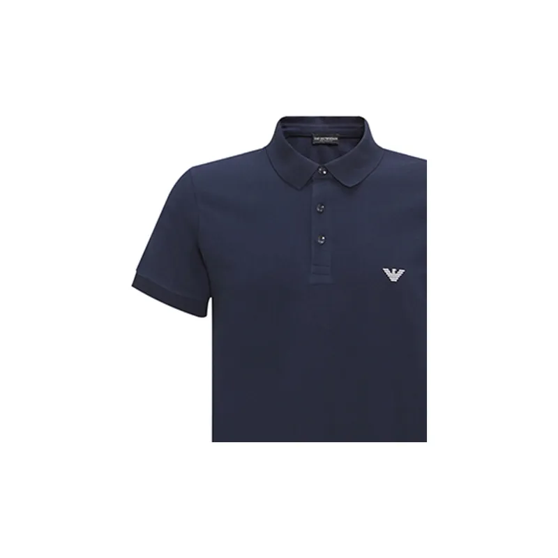 EMPORIO ARMANI SS23 Polo Shirt Men's Navy Blue-2