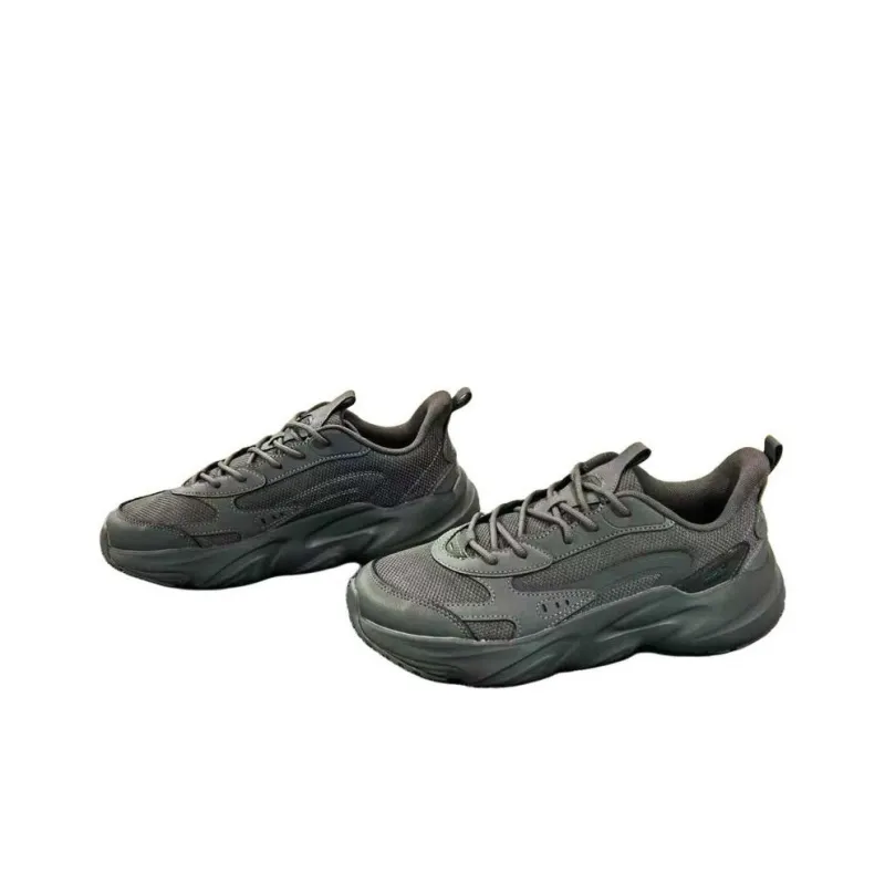 Anta Anti Slip Wear Resistant Low Top Running Shoes Men's Gray-2