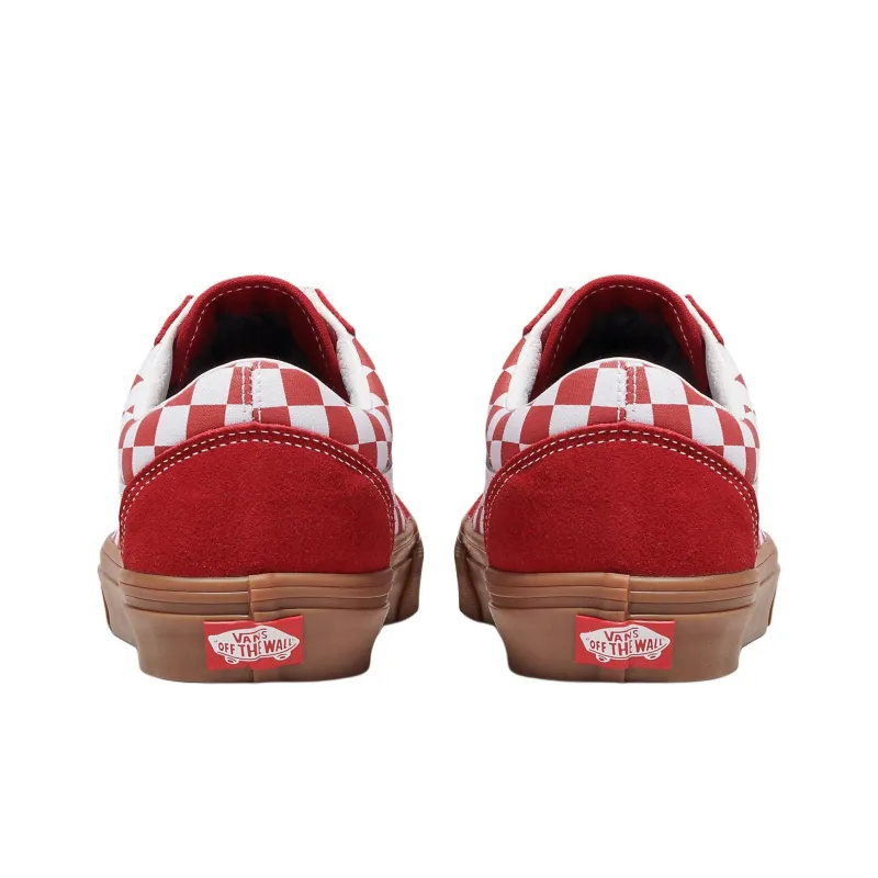 Old Skool Vans 'Fat Lace Checkered Red'-2