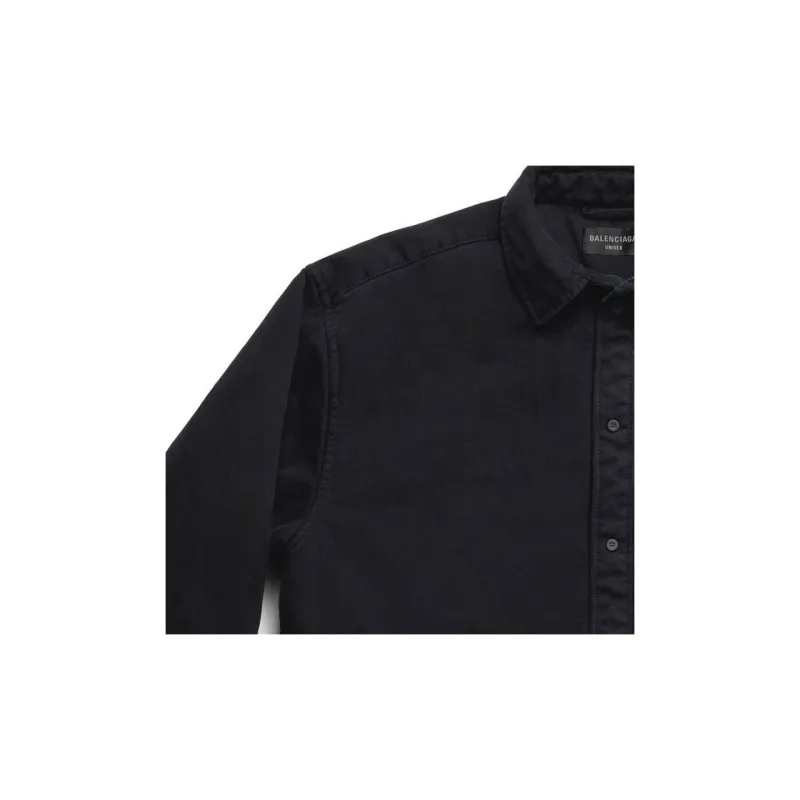 Balenciaga Shirt Loose Fit Unisex Black-5