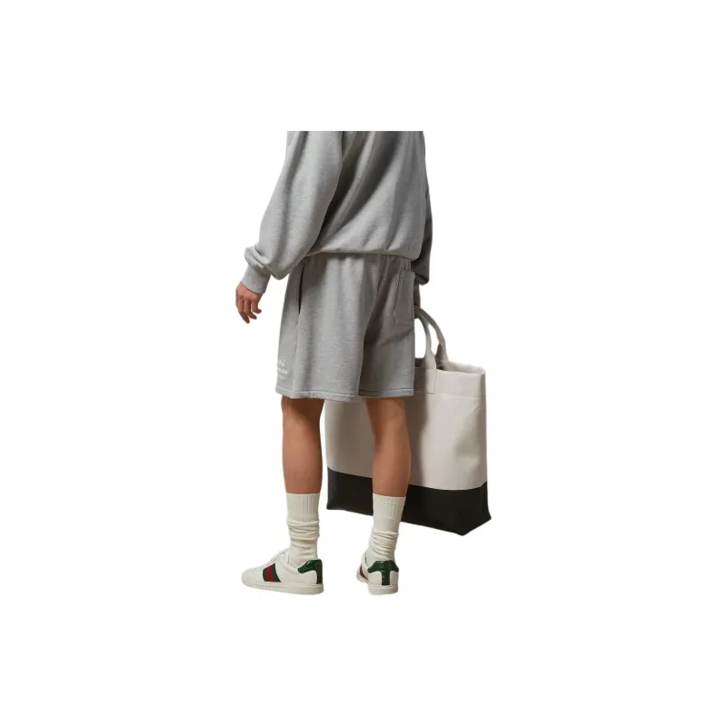 GUCCI Cotton Jersey Shorts With Embroidery Casual Shorts Men's Gray-2