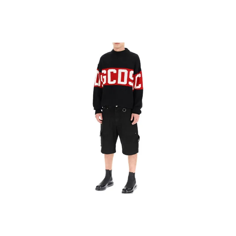 GCDS Logo Intarsia Jumper-2