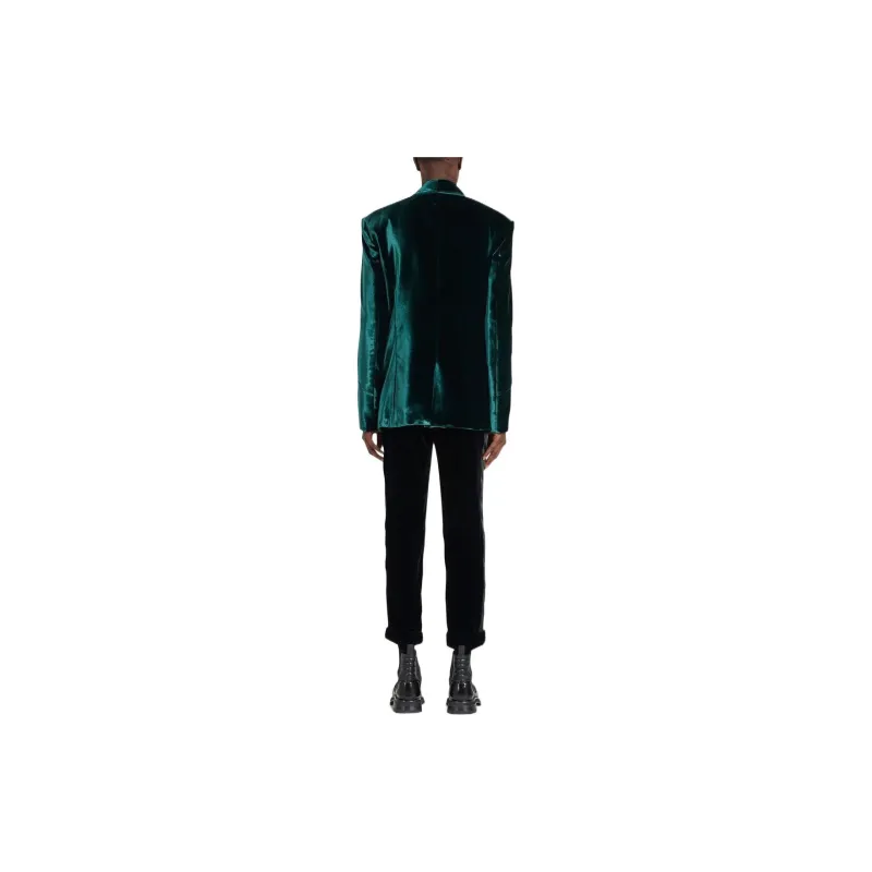 BALMAIN FW22 Business Suits Coats Men's Green-1