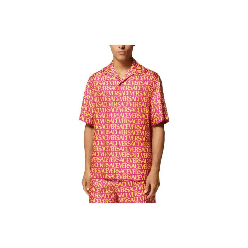 VERSACE Shirts Men Red-2
