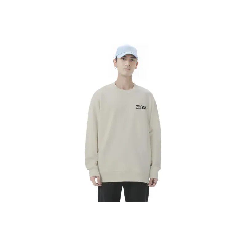 Ermenegildo Zegna Logo Printed Crewneck Jumper-4