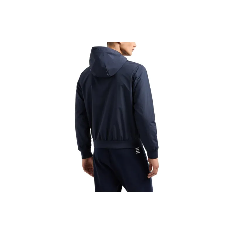 EMPORIO ARMANI Logo print Zip up Hoodie-4