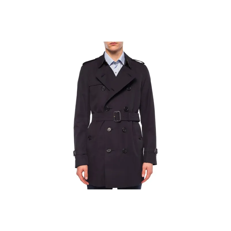 Burberry Trench Coat Men's Dark Blue-1