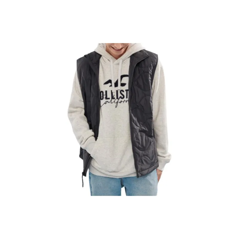 Hollister Vests Men Black-3