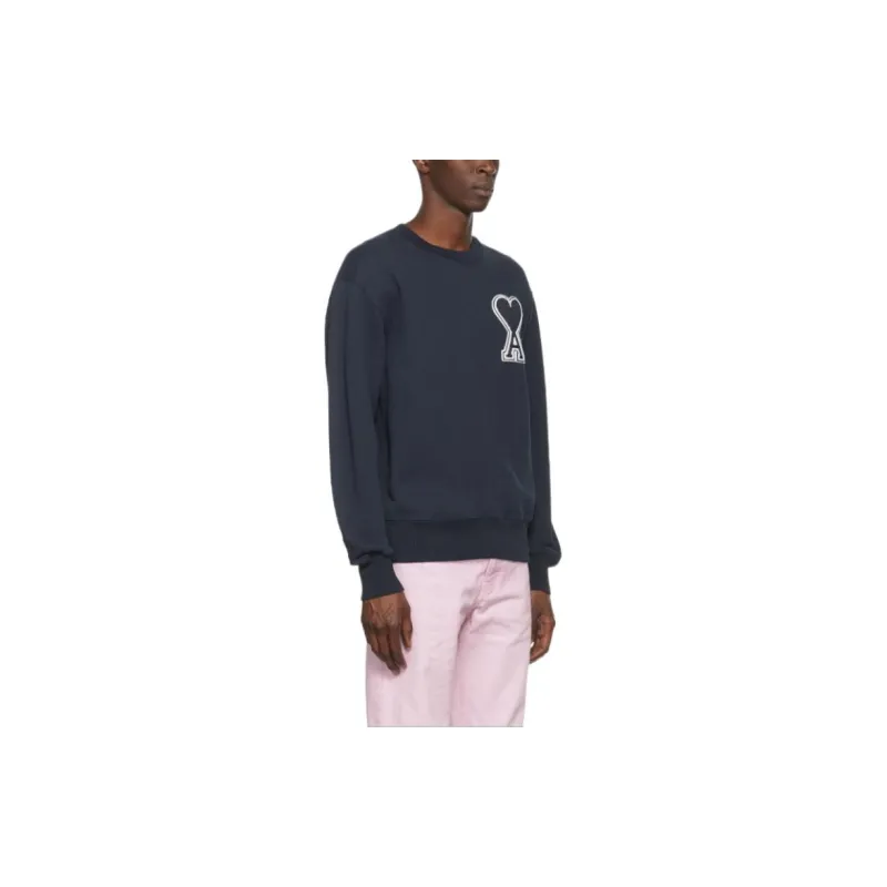 AMIPARIS Sweatshirts Unisex Marine Blue-4