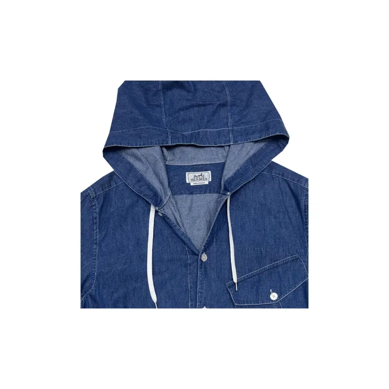 HERMES SS23 Denim Jacket Men's Blue-2