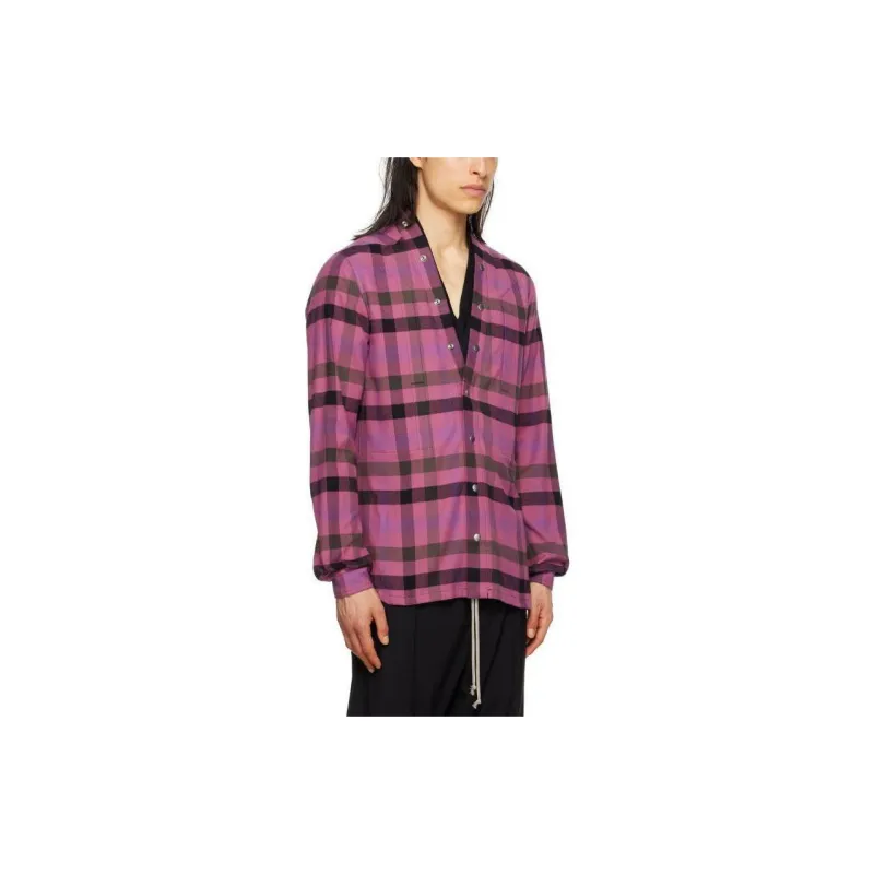 RICK OWENS Shirts Men Pink-4