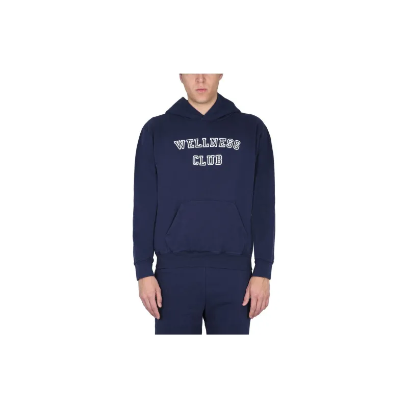 SPORTY & RICH Slogan Printed Long Sleeved Hoodie-2