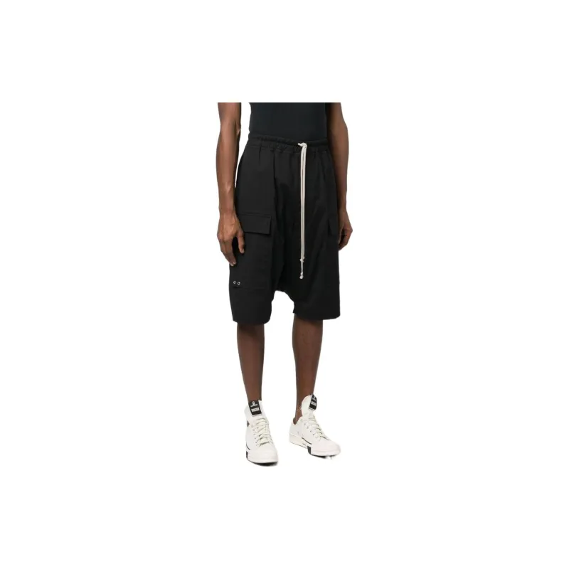 RICK OWENS Casual Shorts Men Black-3