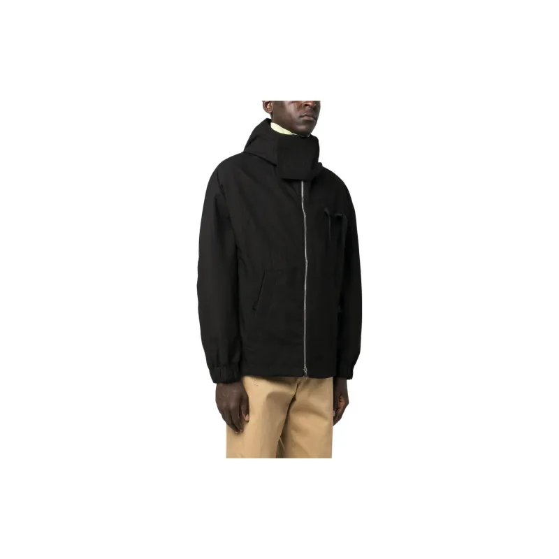 Jacquemus Hooded Zip-Up Rain Jacket-3