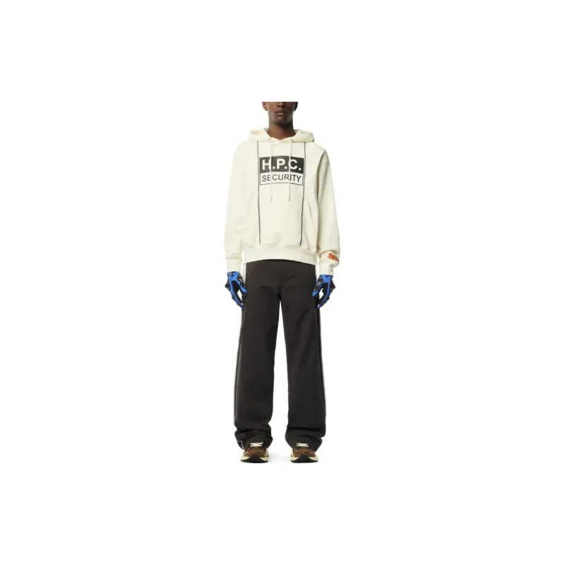 HERON PRESTON H.P.C Security Tape Cotton Hoodie-3