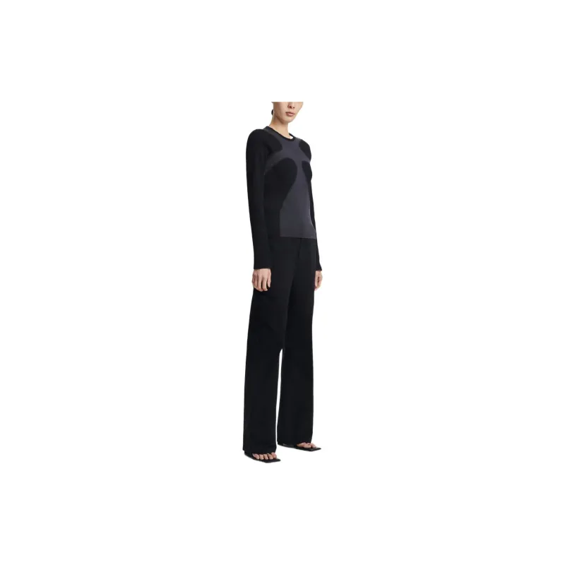 DION LEE Rib Shift Long-sleeved Top-3