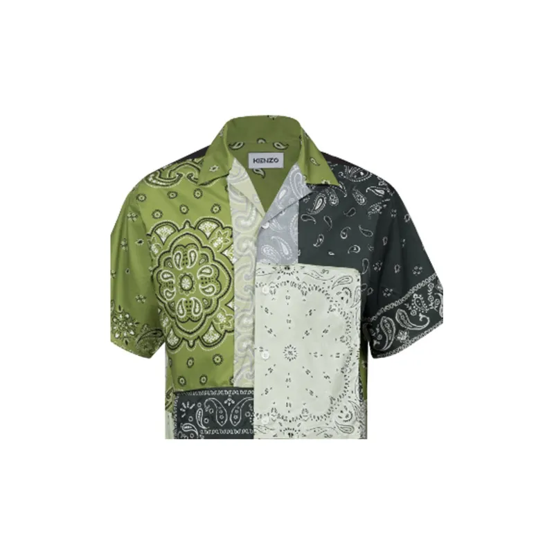 KENZO Shirts Men Green-4