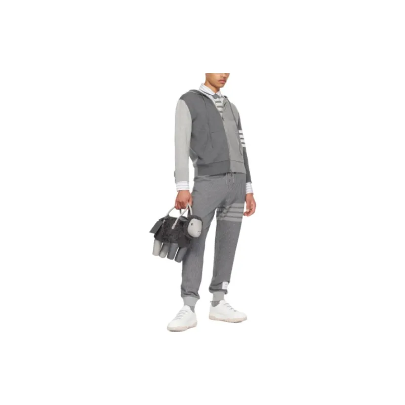 THOM BROWNE 4 Bar Knitted Track Pants-3