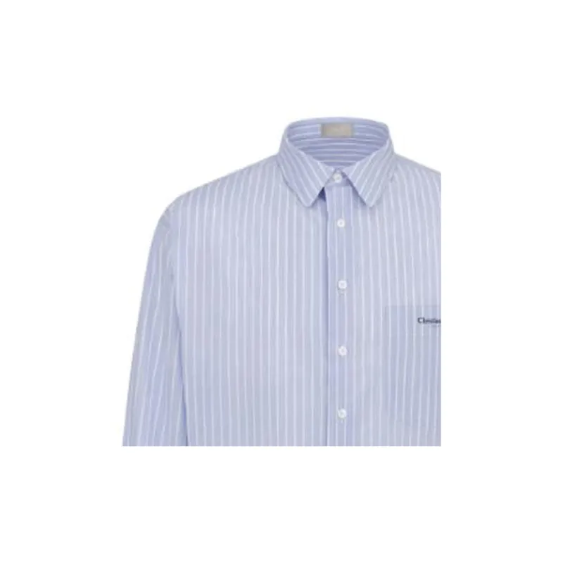 DIOR Shirts Men Blue-5