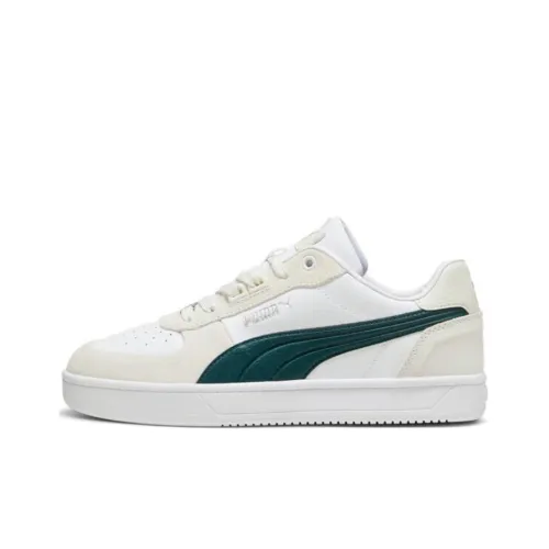 PUMA Caven Anti Slip Wear Resistant Low Top Skateboard Shoes Unisex Gray Green