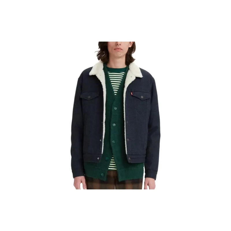 Levis Jackets Men Navy Blue-1