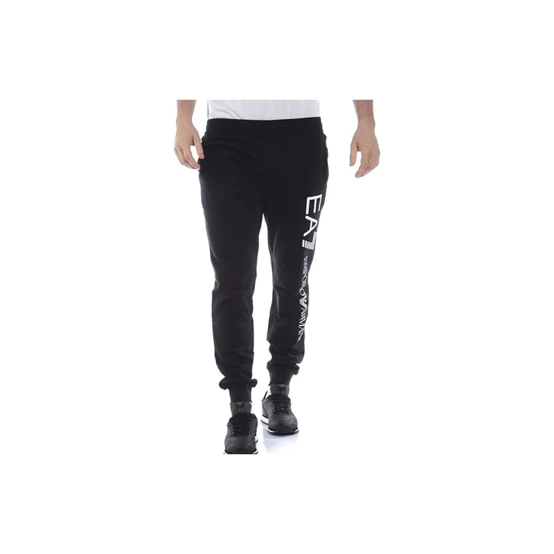 EMPORIO ARMANI EA7 Knitted Sports Pants Men's Black-3