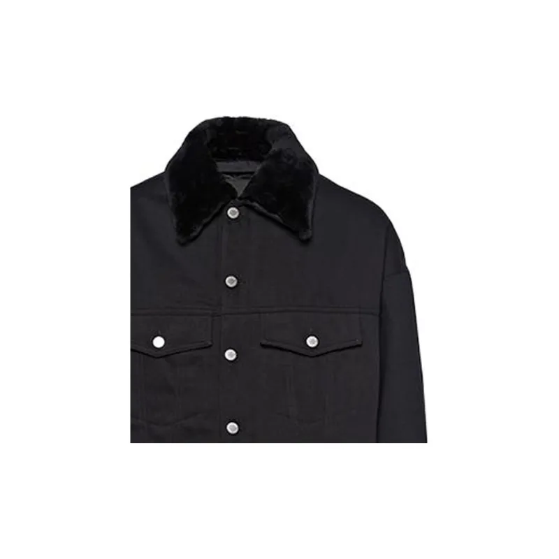 PRADA FW23 Denim Jacket Men's Black-5