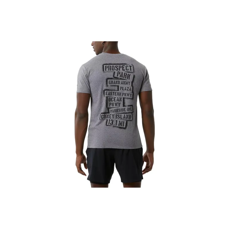 New Balance RBC Brooklyn Half T-Shirts Men Gray-2