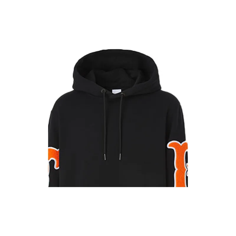 Burberry Letter Graphic Appliqué Hoodie-4