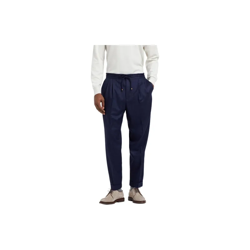 Brunello Cucinelli Pleated Tapered Leg Trousers-3