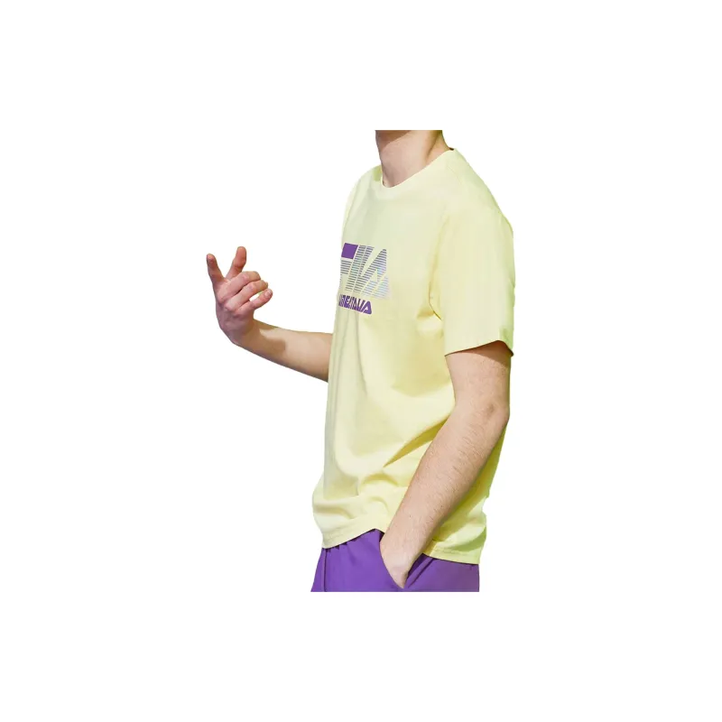 FILA FUSION T Shirts Unisex Yellow-2