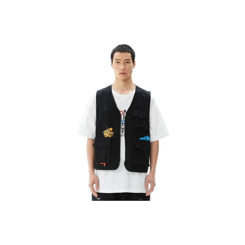 Lining X LNG X Li Ning Vests Unisex Black-2