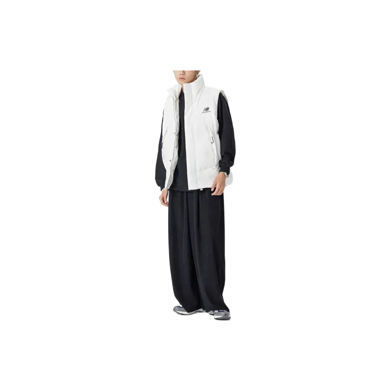 New Balance Pocket Puffer Vests Men White-6