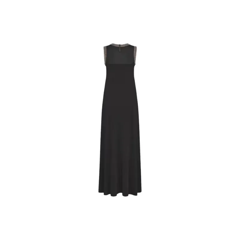 DIOR Sleeveless Dress Women's Black-1
