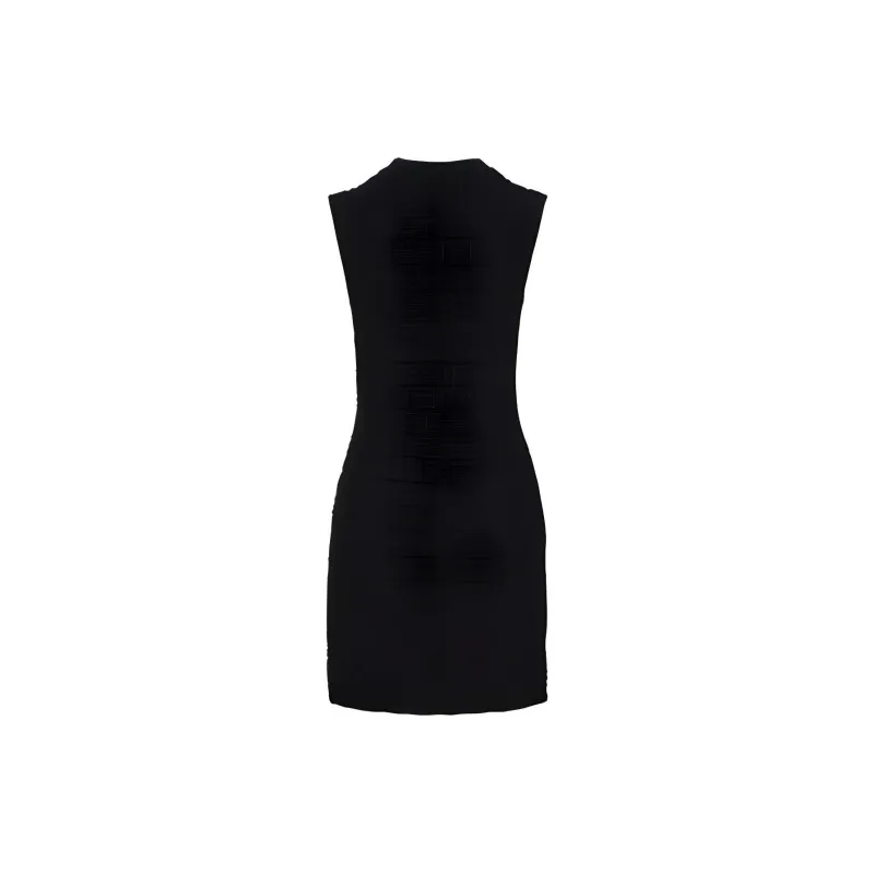 FENDI Sleeveless Dress Women's Black-1
