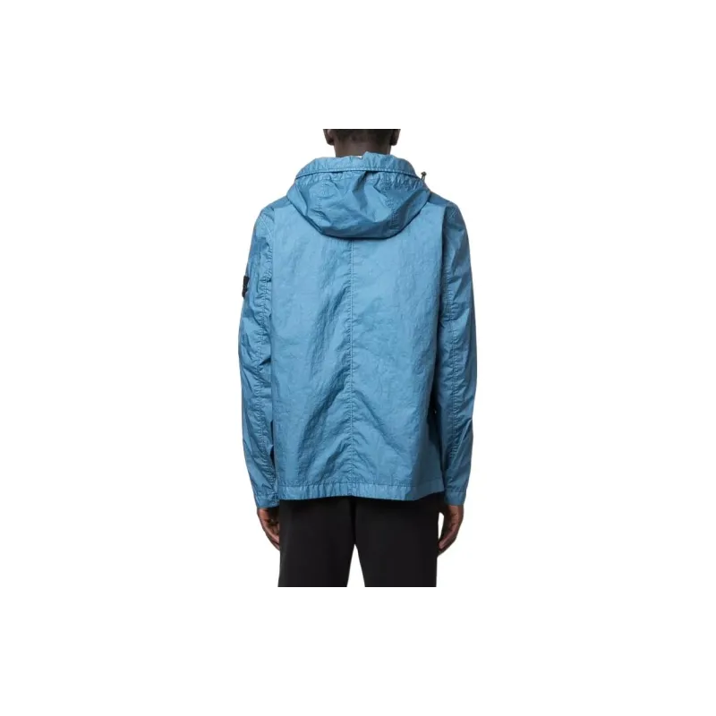 STONE ISLAND Compass badge Hooded Windbreaker-3