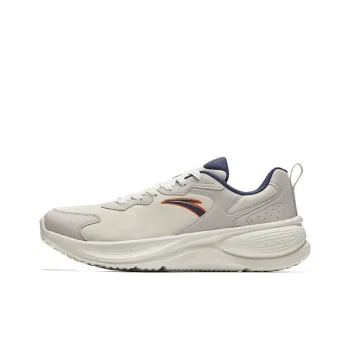 Anta Speeding Slip-Resistant Coverage Rebound Low-Top Running Shoes Men's Beige